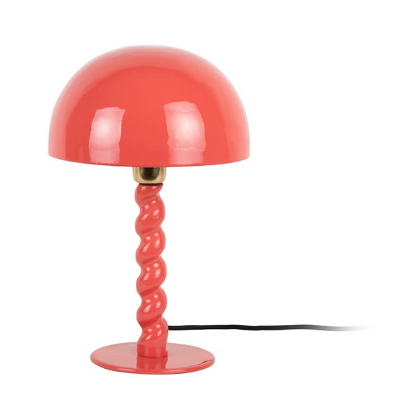 Lampada da tavolo rossa con paralume in metallo (altezza totale 39 cm) Prisa – Leitmotiv