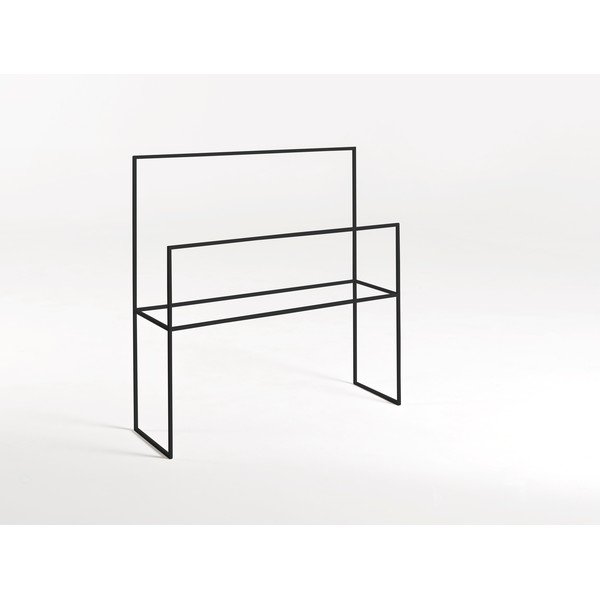 Porta asciugamani in metallo nero Barel - CustomForm-image-1