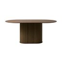 Tavolo da pranzo marrone con piano in rovere 95x180 cm Nola - Unique Furniture