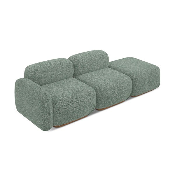 Chaise lounge componibile verde chiaro (con penisola a sinistra) Ailani – Makamii-image-3