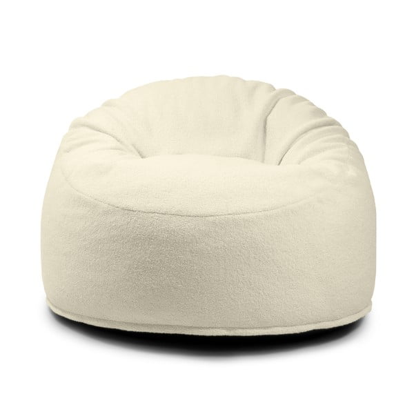 Pouf a sacco per bambini marrone con rivestimento in bouclé Om 85 – SLOWDOWN-image-2