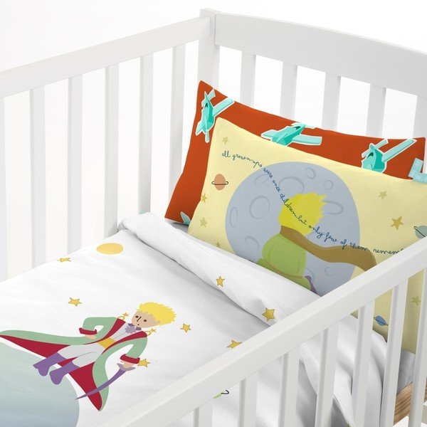 Copripiumino e cuscino in cotone per bambini Piccolo Principe, 115 x 145 cm - Mr. Fox-image-1