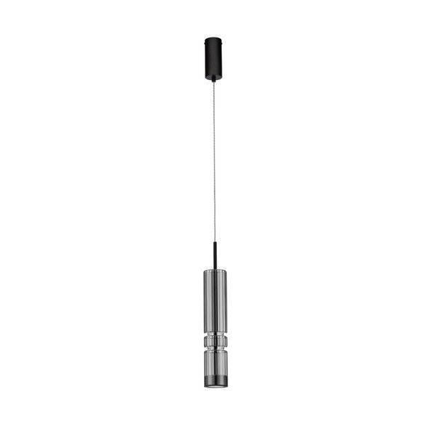 Lampadario LED grigio in vetro ø 8 cm Bento – Nova Luce