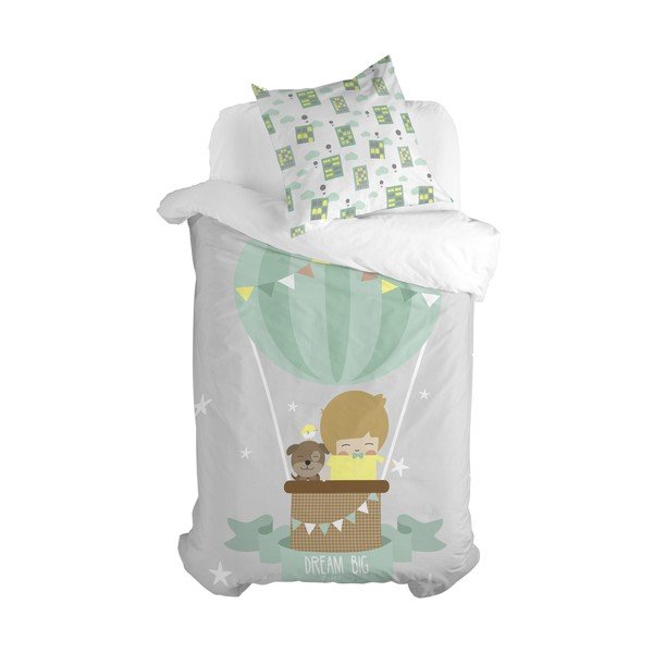 Biancheria da letto per bambini in puro cotone , 140 x 200 cm Air Balloon - Happynois