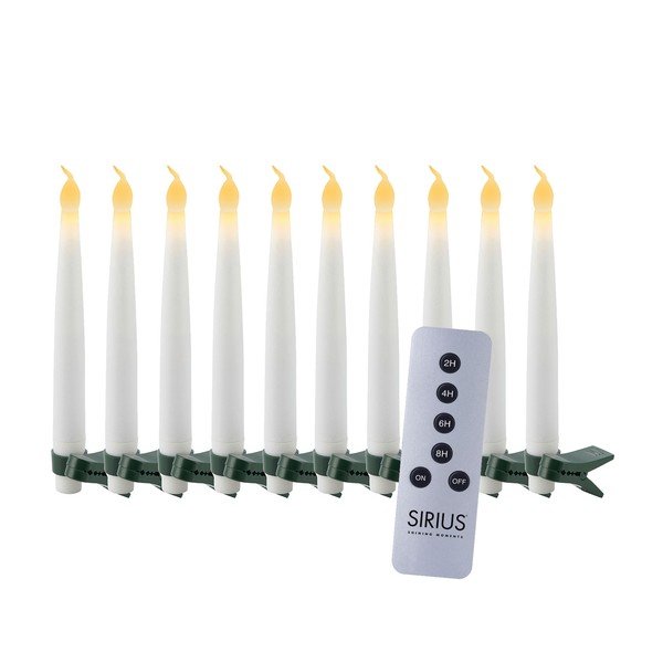 Decorazione natalizia luminosa bianca 10 pz ø 2 cm Carolin – Sirius