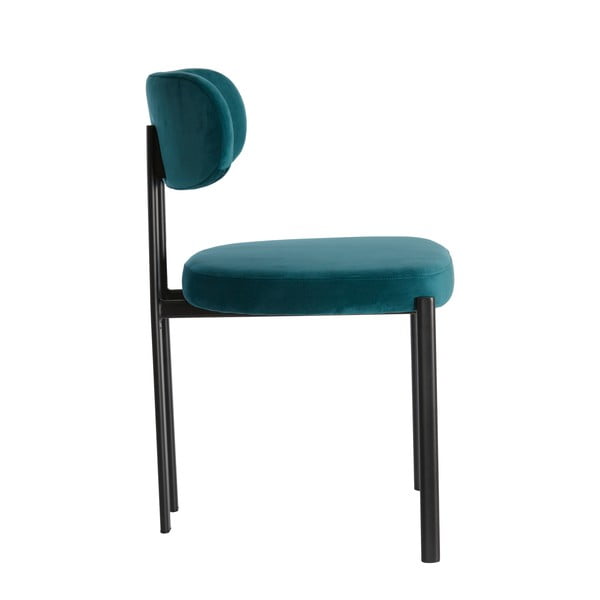 Sedie da pranzo in velluto color petrolio in set da 2 pezzi Sonja - Light & Living-image-4