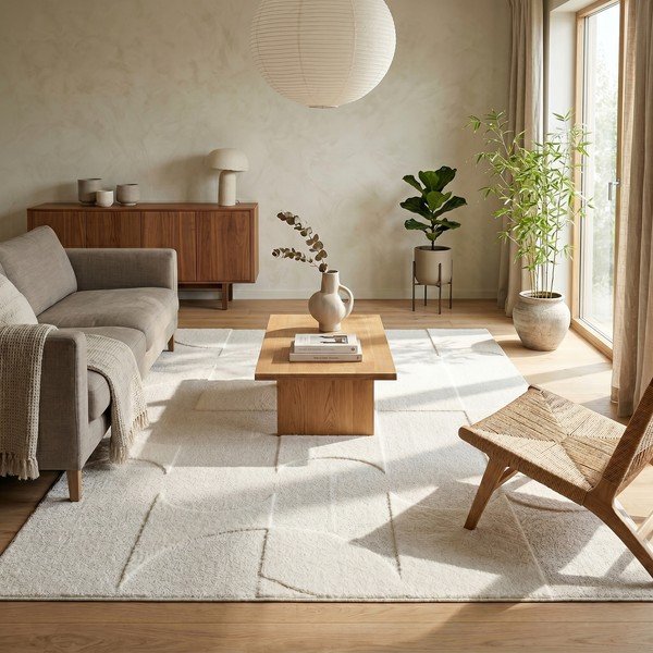Tappeto crema 120x170 cm Luna - ESTE-image-1