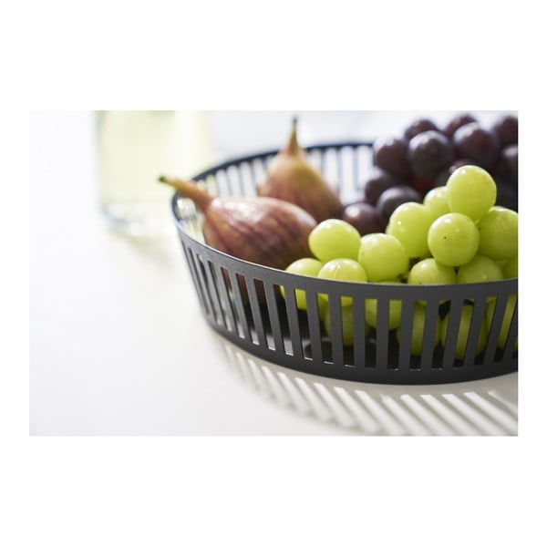 Fruttiera nera , ⌀ 25 cm Tower - YAMAZAKI-image-1