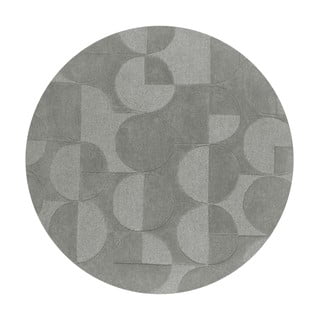 Tappeto rotondo in lana grigia ø 160 cm Gigi - Flair Rugs