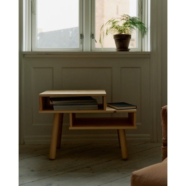 Tavolino in legno di pino in colore naturale Hako - Karup Design-image-4