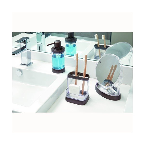 Dosatore di sapone nero con pompa in bronzo scuro Haley - iDesign-image-3