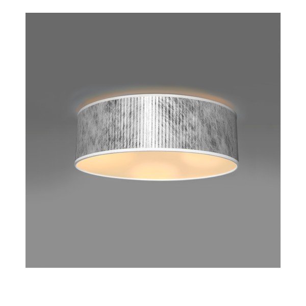 Lampada da soffitto in argento ø 30 cm Tres Plisado - Sotto Luce-image-1