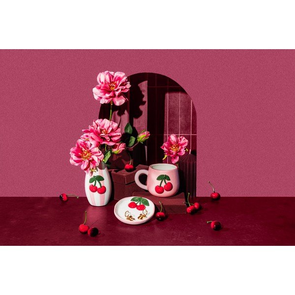 Tazza rosa chiaro 400 ml Cherry – Sass & Belle-image-2