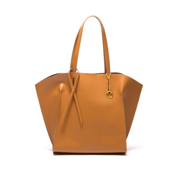 Hnědá kožená kabelka Mangotti Kalina