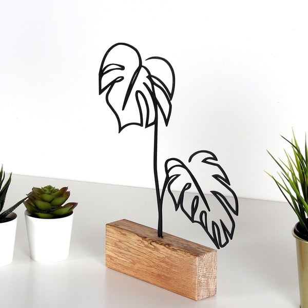 Statuetta in metallo Leaves - Mioli Decor-image-2