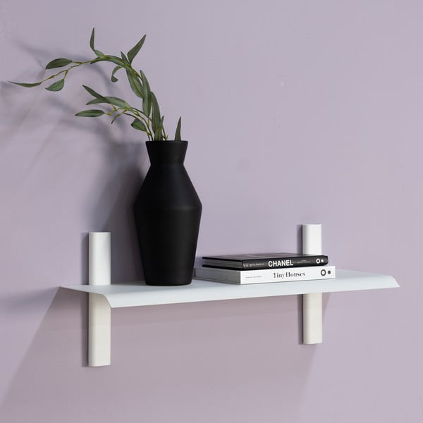 Mensola bianca in metallo 60 cm Hola – Spinder Design-image-1