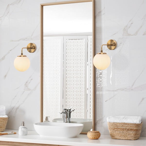 Lampada da parete bianca/color ottone ø 15 cm Viran – Opviq lights-image-2