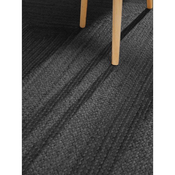 Passatoia nera in iuta reversibile/tessuta a mano 80x200 cm Juno – Hanse Home-image-4