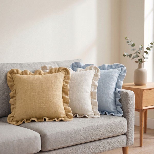 Federe decorative in set 2 pz 40x40 cm Linen – Mioli Decor-image-1