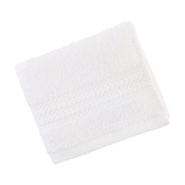 Asciugamano bianco in puro cotone, 30 x 50 cm - Foutastic-image-1