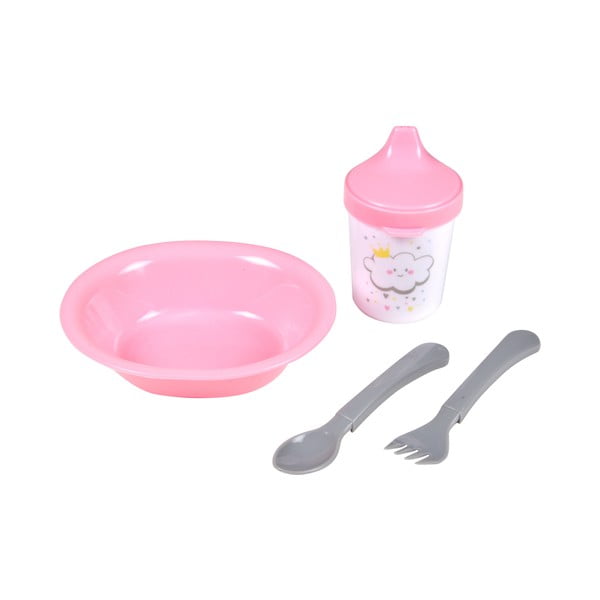 Set da pranzo per bambini in plastica 4 pz Cloud – Bébé Douceur