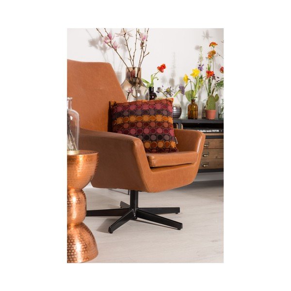 Cuscino rosso-arancio , 45 x 45 cm Ottava - Dutchbone-image-3