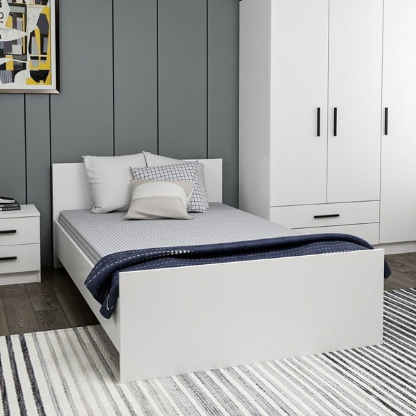 Letto singolo bianco 120x200 cm Kale - Kalune Design-image-2