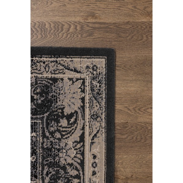 Tappeto in lana grigio scuro 100x180 cm Zana - Agnella-image-3