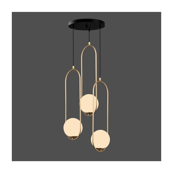 Lampada a sospensione color oro, altezza 146 cm Arch - Squid Lighting-image-1