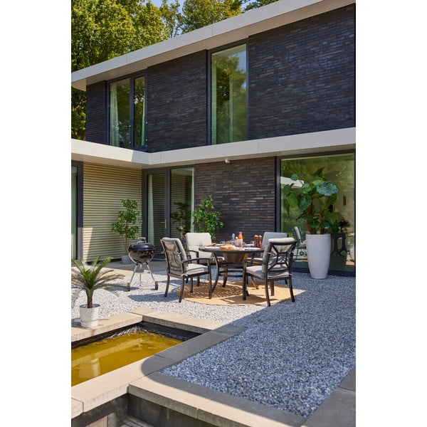 Tavolo da pranzo da giardino rotondo in alluminio ø 120 cm Rosario – Hartman-image-1