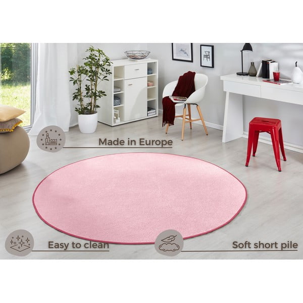 Tappeto rotondo rosa chiaro ø 133 cm Fancy - Hanse Home-image-4