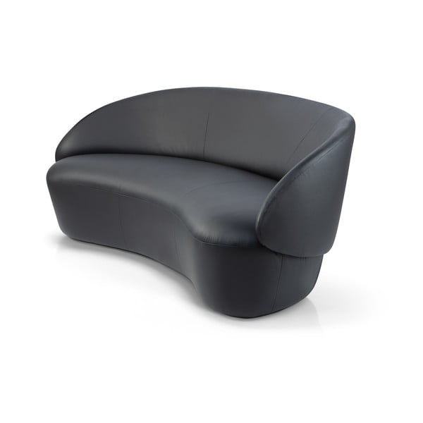 Divano in pelle nera , 214 cm Naïve - EMKO-image-2