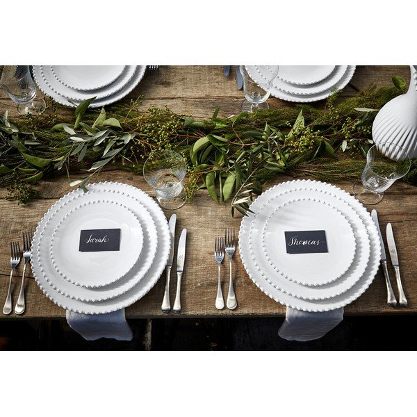 Piatto da dessert in gres bianco , ⌀ 22 cm Pearl - Costa Nova-image-1