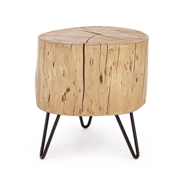 Sgabello di colore naturale in acacia massiccia Artur – Bizzotto-image-2