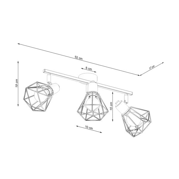 Lampada da soffitto nera ø 10 cm Varpu - Sollux-image-4
