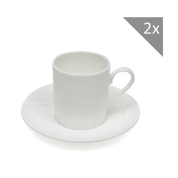 Sada dvou šálků na espresso s podšálkem 110 ml, Cashmere