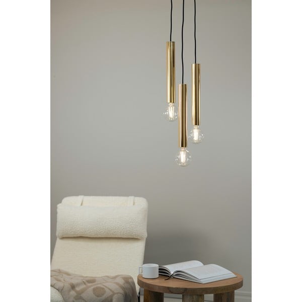 Lampada a sospensione color oro con paralume in metallo 25x25 cm Sencillo - Markslöjd-image-1