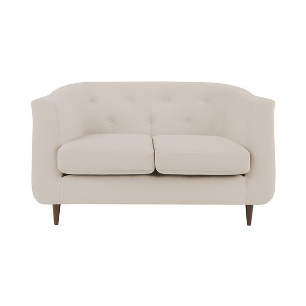 Krémová pohovka Kooko Home Love, 125 cm