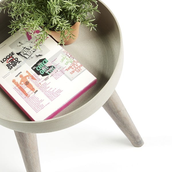 Portafiori grigio Stahl, Ø 36 cm - La Forma-image-2