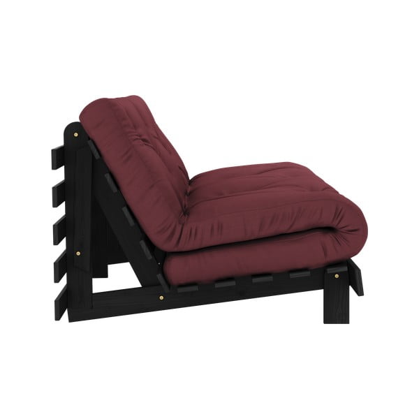 Divano letto bordeaux 160 cm Roots Black Night - Karup Design-image-4