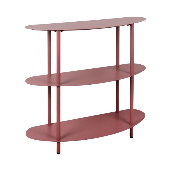 Scaffale burgundy in metallo 90x82x28 cm Riqueza – Leitmotiv