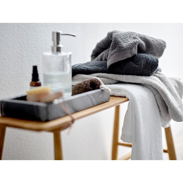 Asciugamano grigio in cotone biologico 70x140 cm Comfort - Södahl-image-1