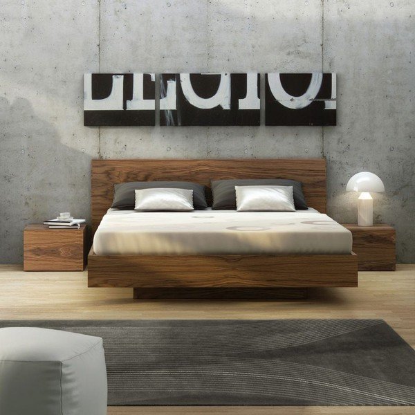 Comodino marrone Float - TemaHome-image-1
