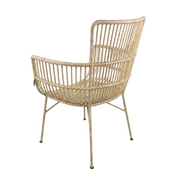 Poltrona da esterno di colore naturale in rattan – Ego Dekor-image-3