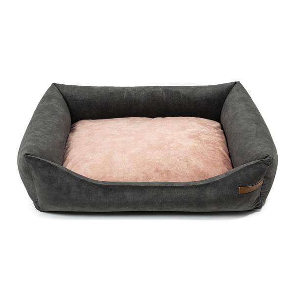 Letto per cani rosa-grigio scuro 75x85 cm SoftBED Eco L - Rexproduct