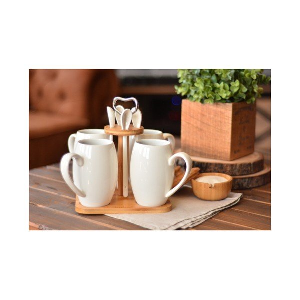 Set da caffè in porcellana e bambù Suedo - Bambum-image-2