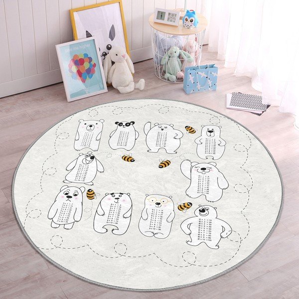 Tappeto per bambini crema ø 100 cm Comfort - Mila Home-image-4