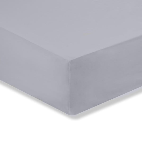 Lenzuolo di cotone grigio Percalle, 135 x 190 cm - Bianca