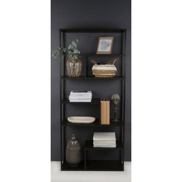Libreria in metallo nero 85x188 cm Lite - Canett-image-1