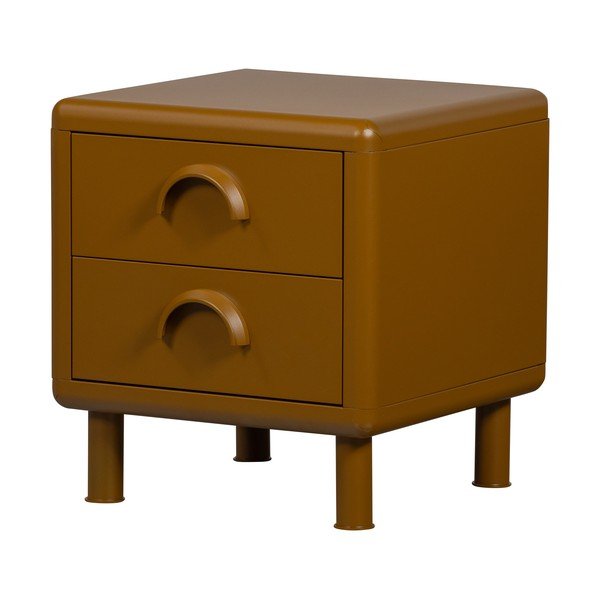 Comodino giallo ocra in metallo Rune – WOOOD-image-4